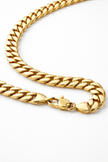 18K Yellow Gold Cuban Link Necklace