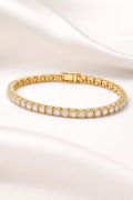 Gold Diamond Tennis Bracelet
