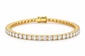 Classic Gold Diamond Line Bracelet